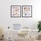 Stupell Industries Muted Letters & Numbers Educational 2pc Framed Print Under Glass Set, design by Susan Ball